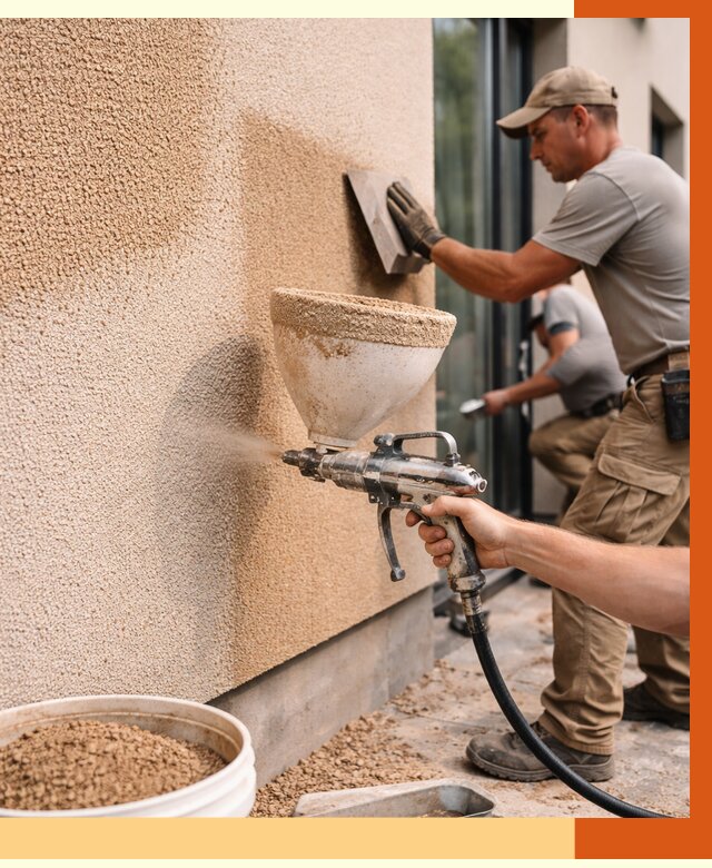 Утепление фасада жидкой пробкой в Узловой от 4889 руб./м² под ключ | ТепломастерЗлв