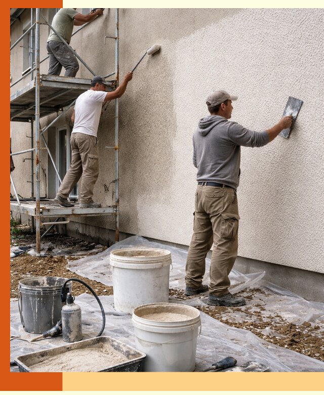 Утепление фасада жидкой пробкой в Узловой