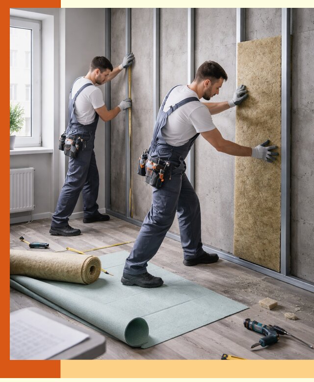 Шумоизоляция квартиры под ключ в Узловой — профессионально и гарантированно