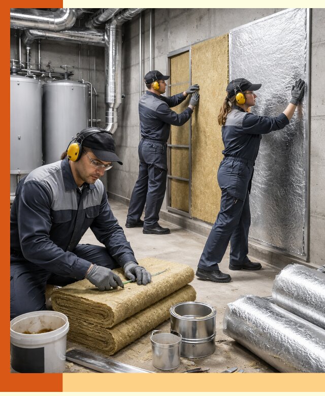 Шумоизоляция котельной в Узловой: профессиональный монтаж и материалы