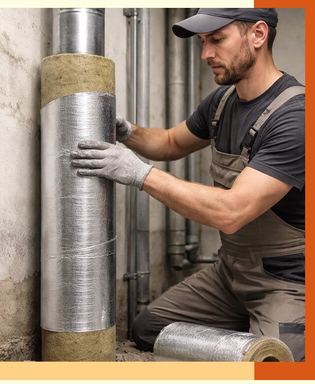 Шумоизоляция труб в Узловой от 1222 руб. — шумоподавление и звукоизоляция труб | ТепломастерЗлв