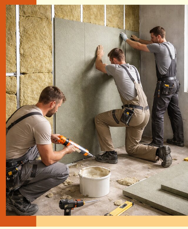 Профессиональная шумоизоляция стен в Узловой для квартир и домов