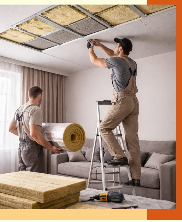 Шумоизоляция потолка в Узловой от 2292 руб. под ключ | Профессионально — ТепломастерЗлв