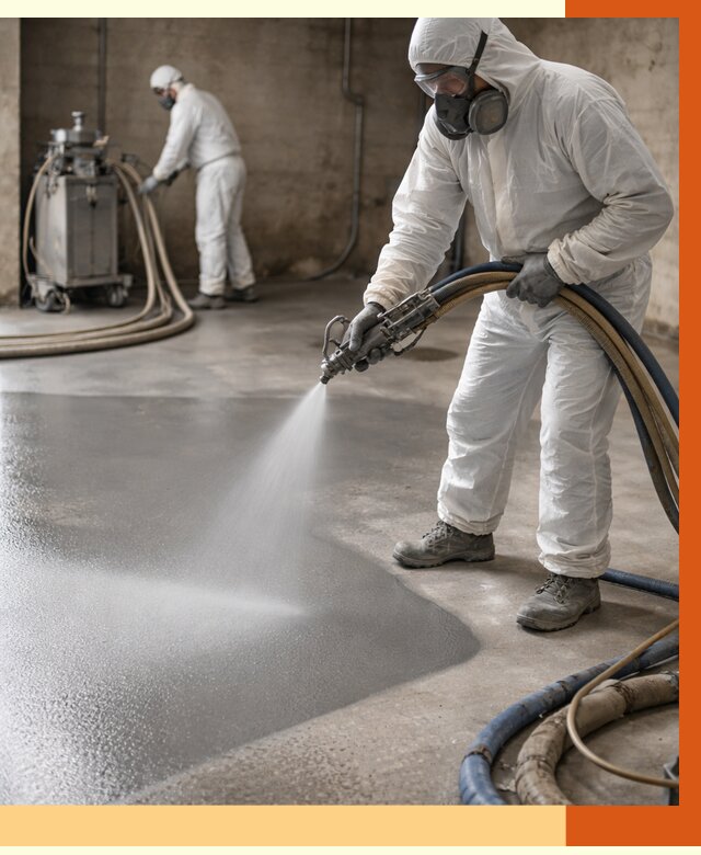 Гидроизоляция полимочевиной в Узловой от 8657 руб/м² — напыление полимерной гидроизоляции | ТепломастерЗлв