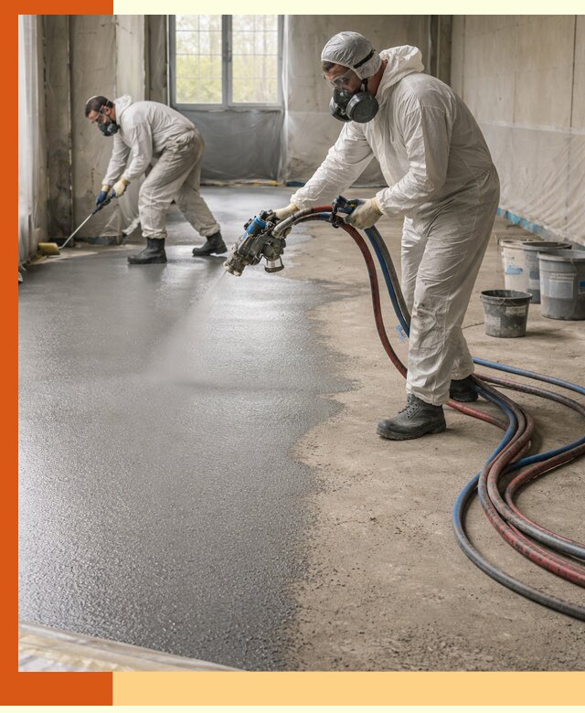 Гидроизоляция полимочевиной полов и конструкций в Узловой