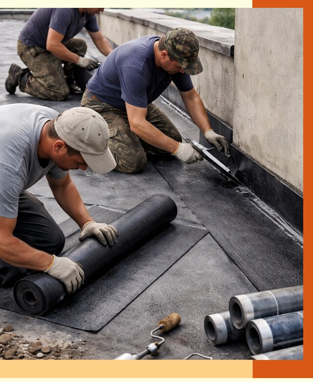 Гидроизоляция кровли в Узловой от 4583 руб. — профессиональная гидроизоляция крыши | ТепломастерЗлв