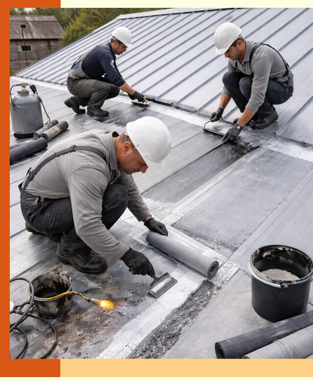 Гидроизоляция металлической кровли с гарантией в Узловой