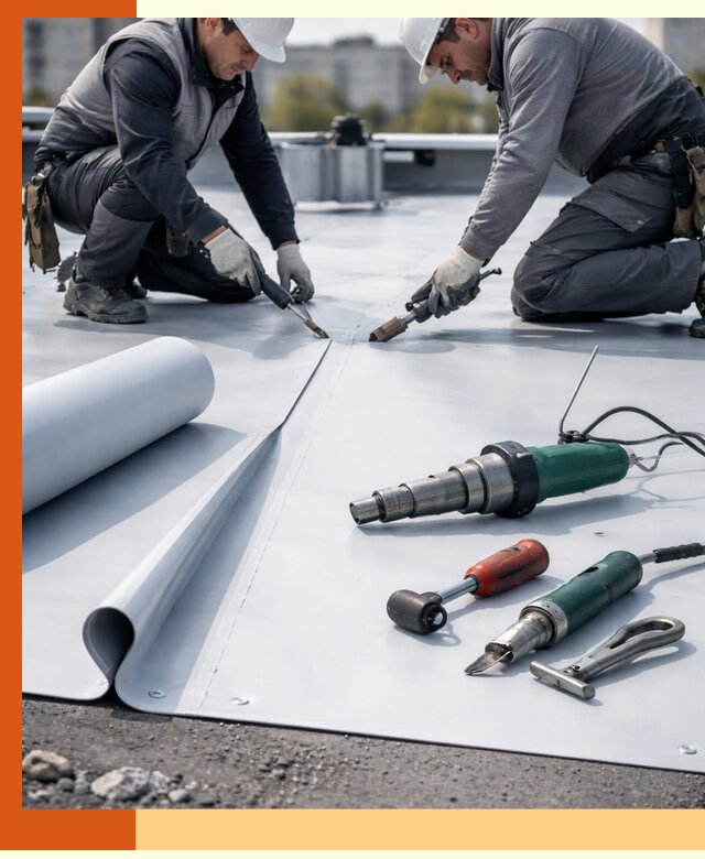 Гидроизоляция мембранной кровли в Узловой: монтаж и ремонт быстро