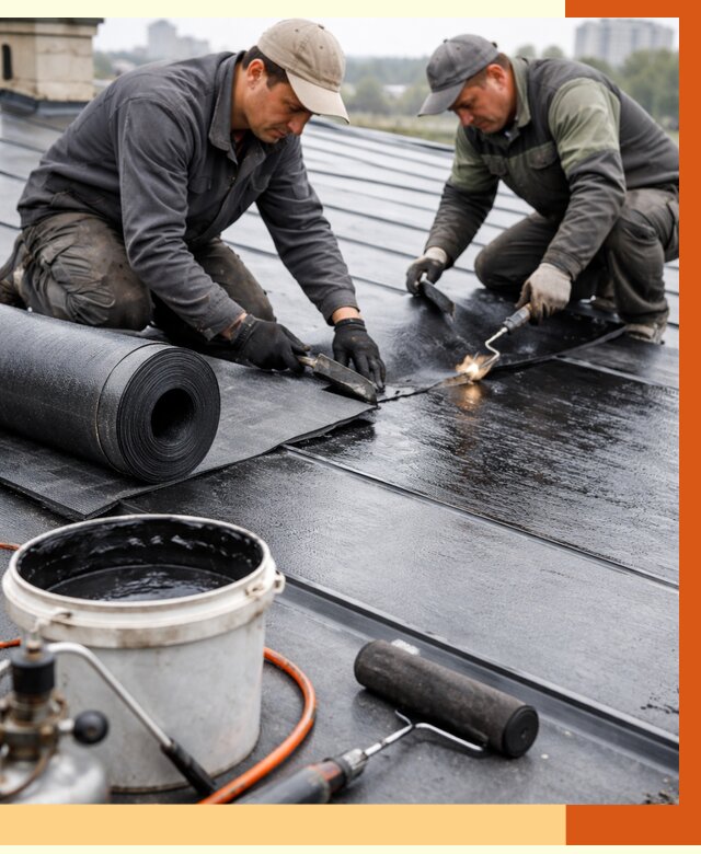 Гидроизоляция фальцевой кровли в Узловой от 7639 руб. под ключ | ТепломастерЗлв
