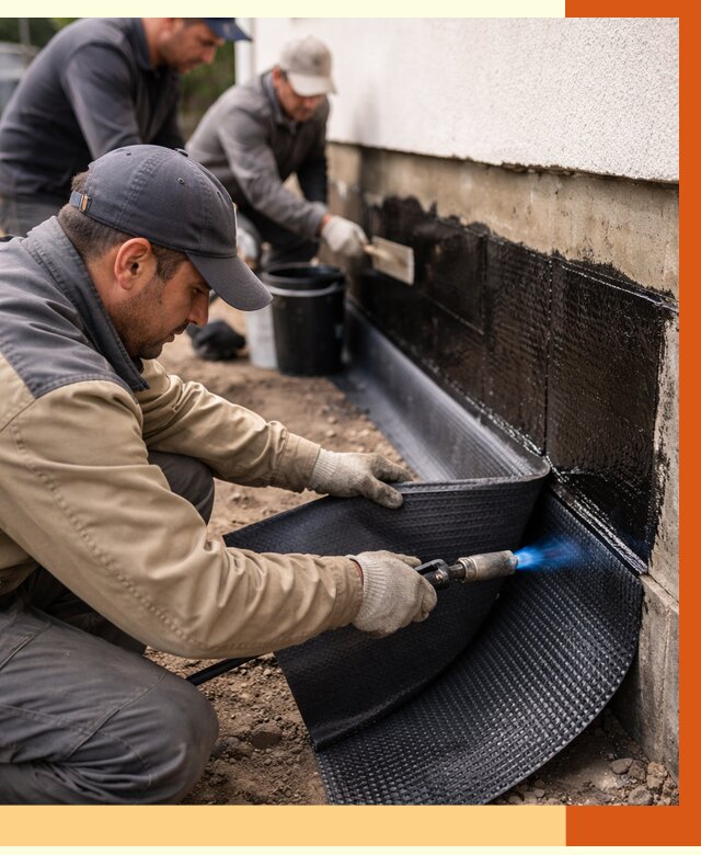 Гидроизоляция цоколя и отмостки в Узловой от 8657 руб. — ТепломастерЗлв