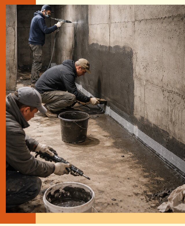 Гидроизоляция подвала в Узловой — комплексная защита от влаги