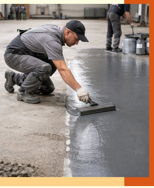 Гидроизоляция промышленного пола в Узловой от 1222 руб./м2 — ТепломастерЗлв специалисты под ключ