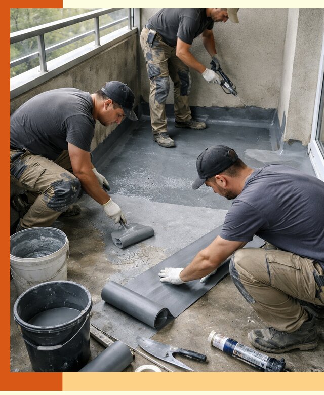 Гидроизоляция балкона в Узловой: надежная защита от протечек