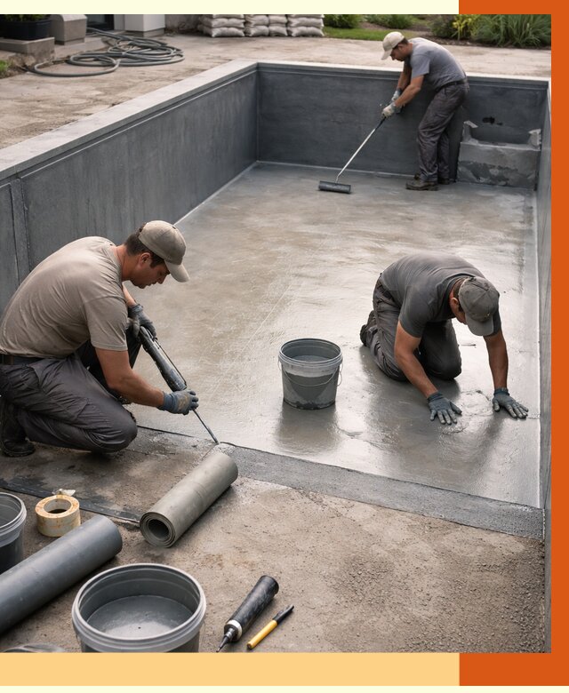 Профессиональная гидроизоляция бассейна в Узловой от 6620 руб. за м2 | ТепломастерЗлв