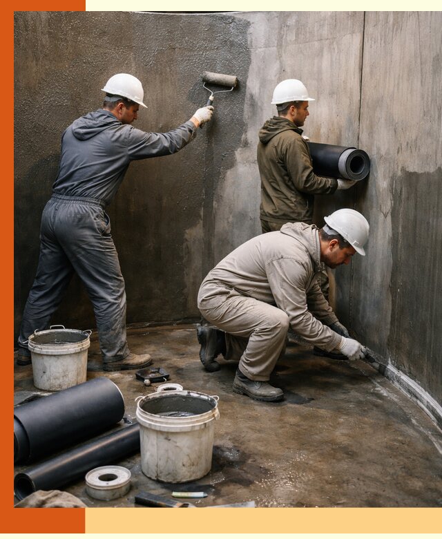 Гидроизоляция резервуара профессионально в Узловой