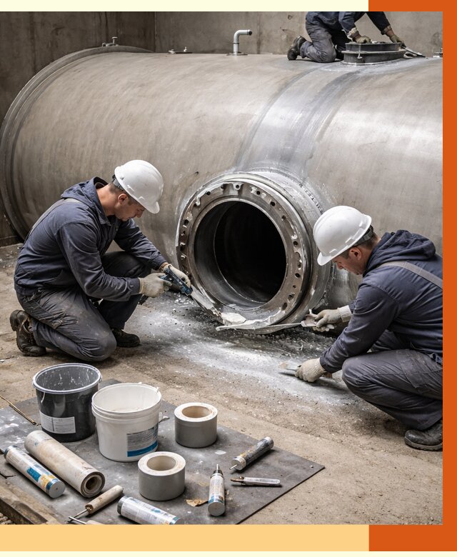 Гидроизоляция резервуара с топливом в Узловой от 76388 руб. под ключ | ТепломастерЗлв