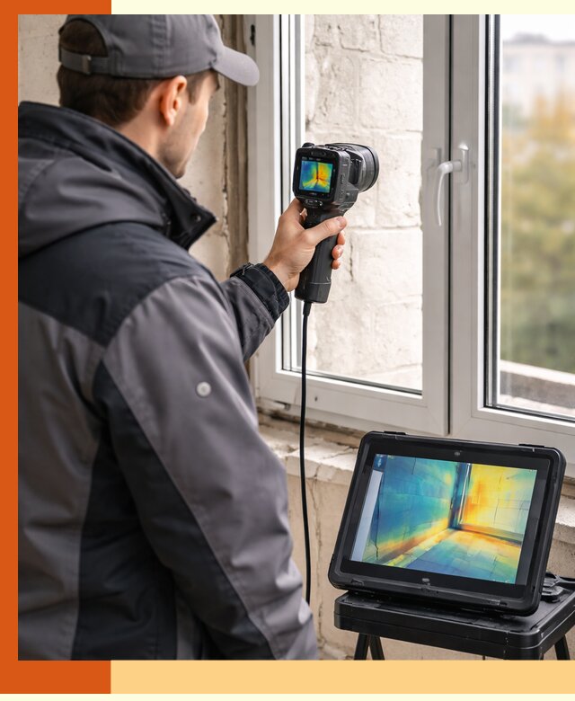 Тепловизионное обследование дома в Узловой для выявления утечек тепла