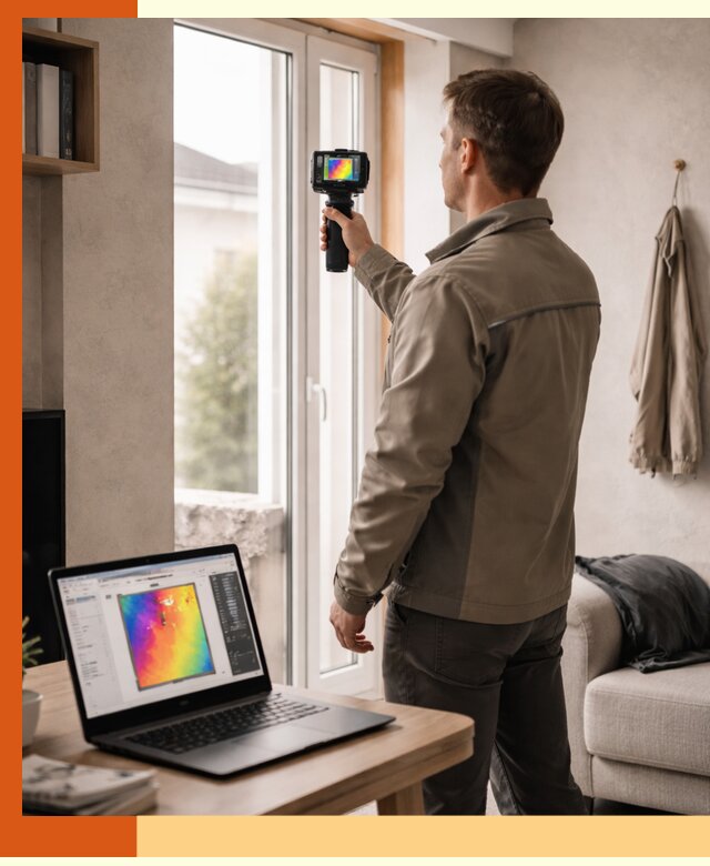 Тепловизионное обследование квартиры в Узловой для поиска утечек тепла