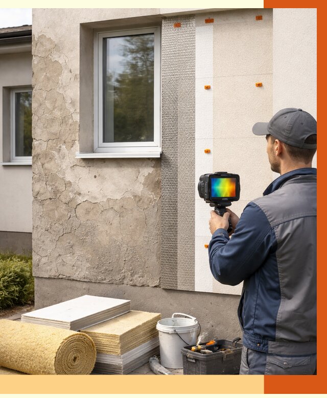 Тепловизионное обследование фасада в Узловой от 4583 руб. под ключ | ТепломастерЗлв
