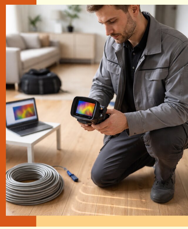 Тепловизионное обследование тёплого пола в Узловой для точной диагностики