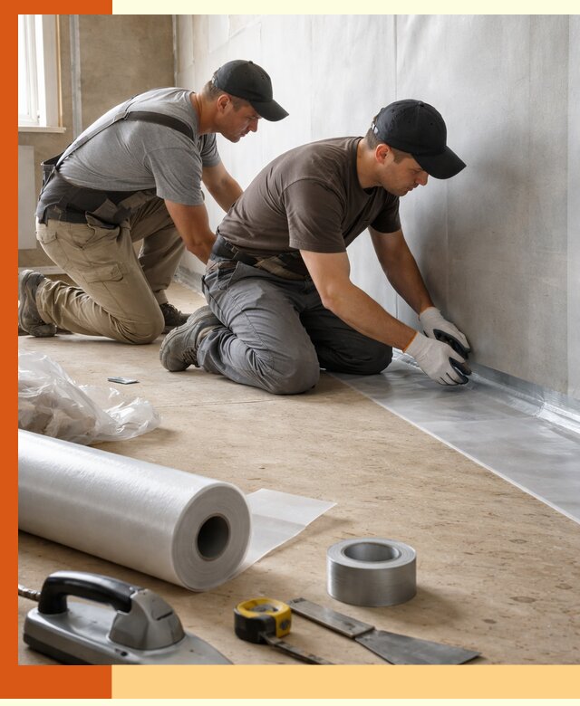 Монтаж пароизоляции для дома и помещений в Узловой