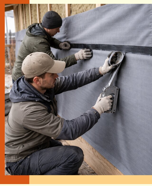 Монтаж ветроизоляции зданий и конструкций в Узловой