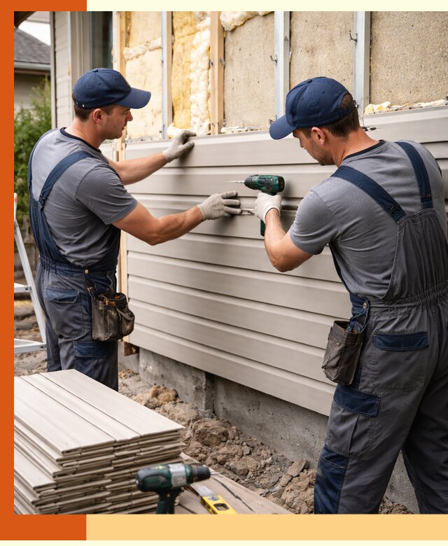 Монтаж сайдинга после утепления в Узловой качественно и надежно